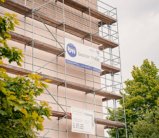 Objekt: Karl-Liebknecht Ring 4 – 9 in Greifswald · 2.000 m² Fassadensanierung & 1.500 m² Betonsanierung